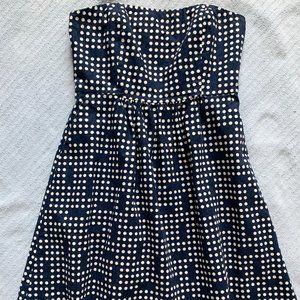 Strapless Polka Dot Dress